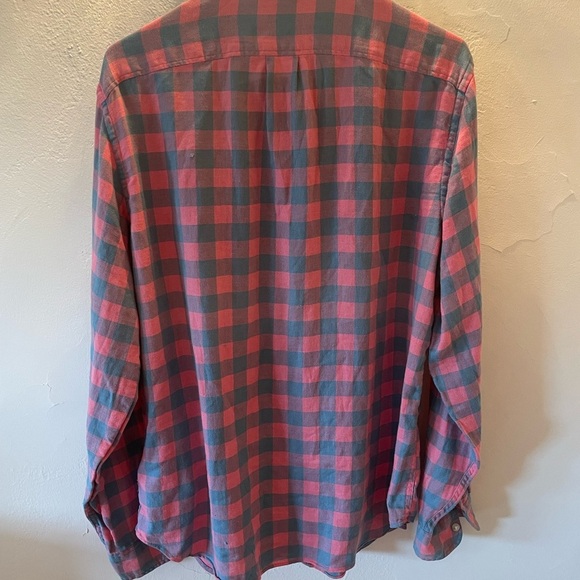 J.Crew Mens Light Weight Slim Fit Pink/Blue Long Sleeve Button Down Shirt Sz M - Picture 3 of 6